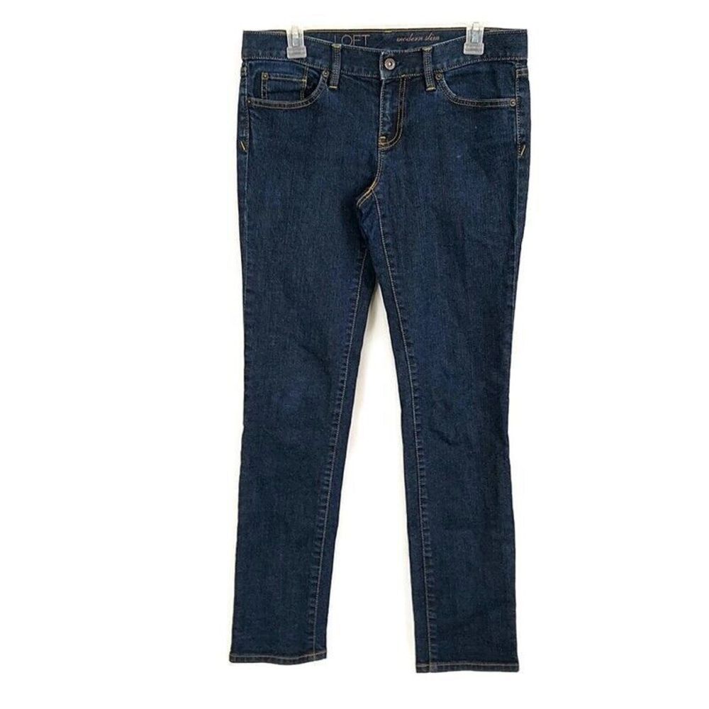 Loft Womens sz 6 Jeans Modern Slim Dark Wash Denim